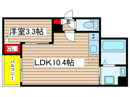 SHOKEN VILLA名古屋(1LDK/1階)の間取り写真