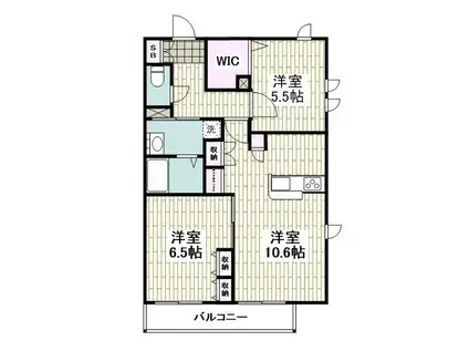 MAISON SOLEIL メゾンソレイユ(2LDK/1階)の間取り写真