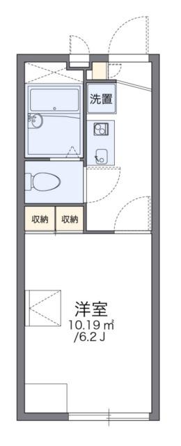 レオパレスリーブラ(1K/2階)の間取り写真