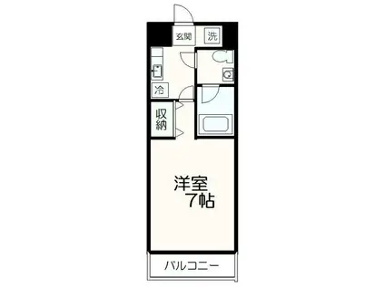 アポー堀之内(1K/2階)の間取り写真