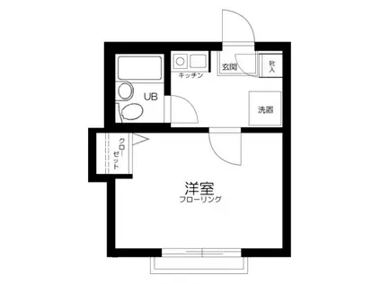 OZ番街(1K/1階)の間取り写真