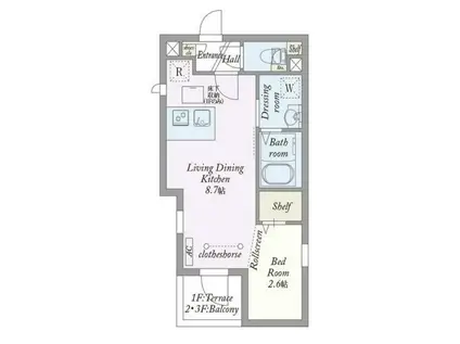 MY STYLE高田馬場弐番館(1LDK/1階)の間取り写真