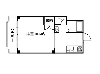CLASKA西陣(1K/3階)の間取り写真