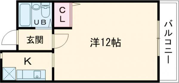 パレ・ロワイヤル参番館(ワンルーム/5階)の間取り写真