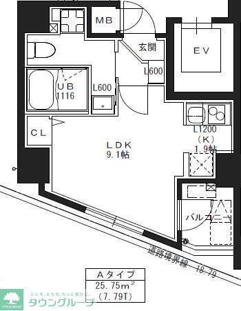 S-RESIDENCE 池袋NORTE(1K/3階)の間取り写真