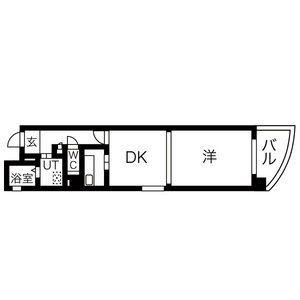 THE RESIDENCE KANAYAMA サウス(1K/7階)の間取り写真