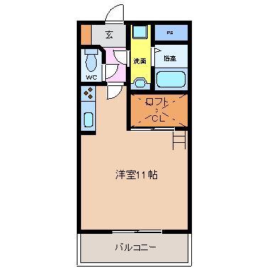 スターブル(ワンルーム/2階)の間取り写真