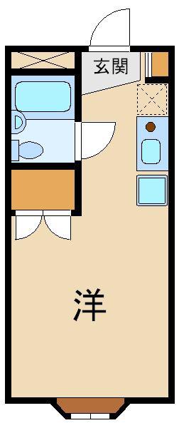 新堀マンション(ワンルーム/3階)の間取り写真