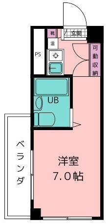 グレースヒルズ(ワンルーム/3階)の間取り写真