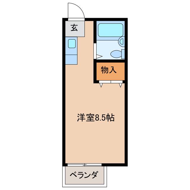 ハイツBM(ワンルーム/1階)の間取り写真