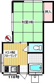 阿寒湖荘(1K/1階)の間取り写真