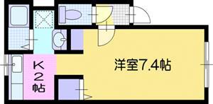 ネクステージ文京台(1K/2階)の間取り写真