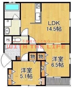 ボンシャンスM(2LDK/2階)の間取り写真