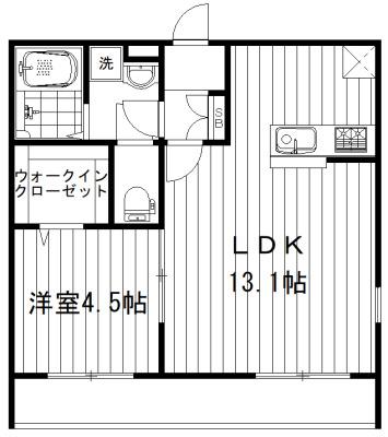RESIDENCE KOTOBUKI(1LDK/3階)の間取り写真