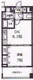 エスペラール(1DK/3階)の間取り写真