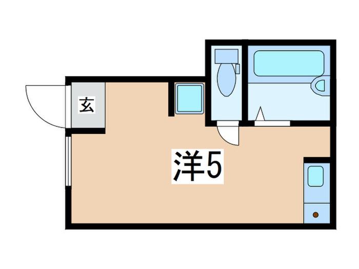 CITYNEST平井(ワンルーム/1階)の間取り写真