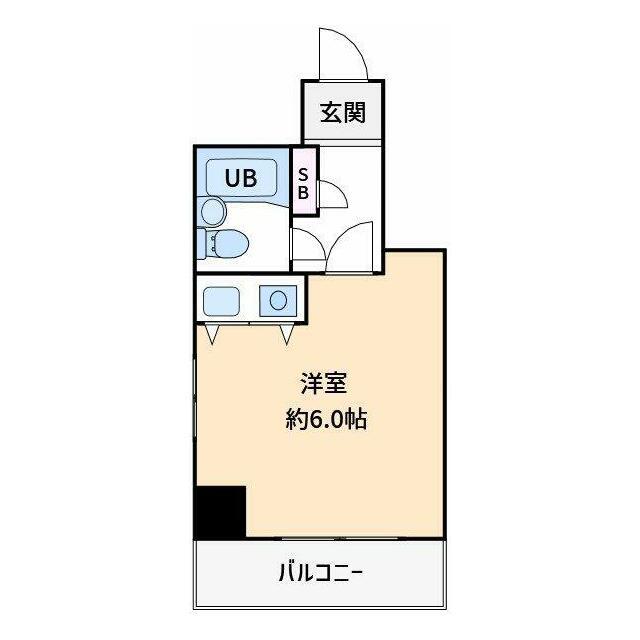 クリオ平塚七番館(ワンルーム/4階)の間取り写真
