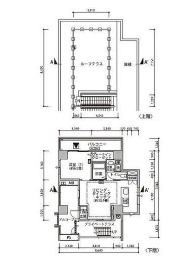 東雲キャナルコートCODAN19号棟(1LDK/4階)の間取り写真