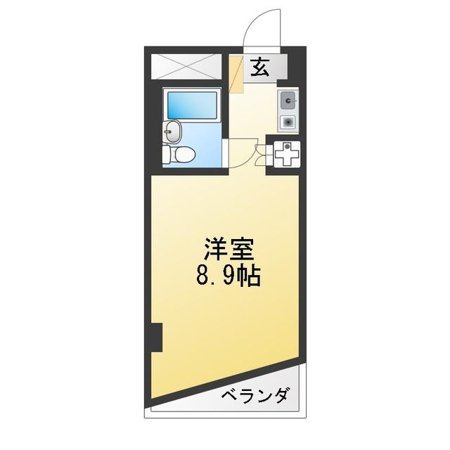 シーサイドコート金沢八景(ワンルーム/2階)の間取り写真