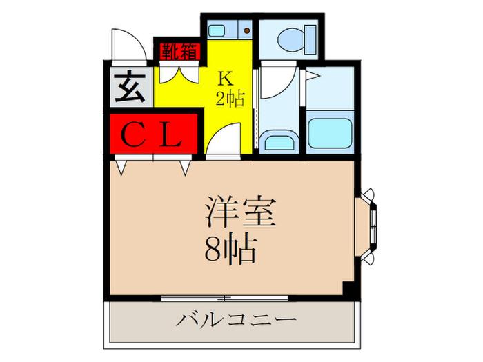 グリーンマンション玉屋(1K/3階)の間取り写真