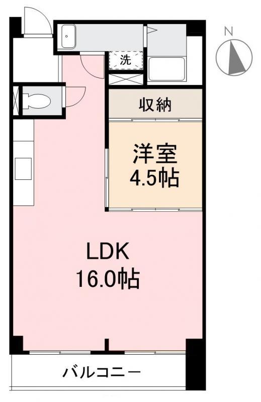 モアメゾン番町(1LDK/4階)の間取り写真