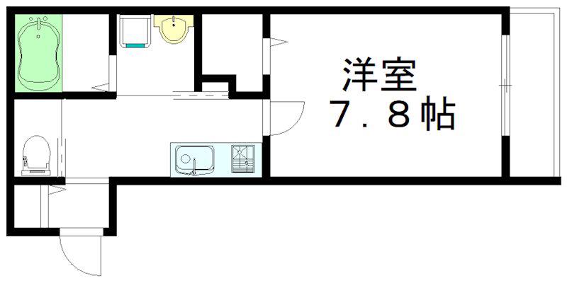 ヘーベルメゾン阿佐ヶ谷(1K/2階)の間取り写真