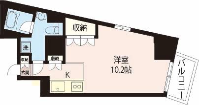 エスティメゾン板橋C6(ワンルーム/7階)の間取り写真