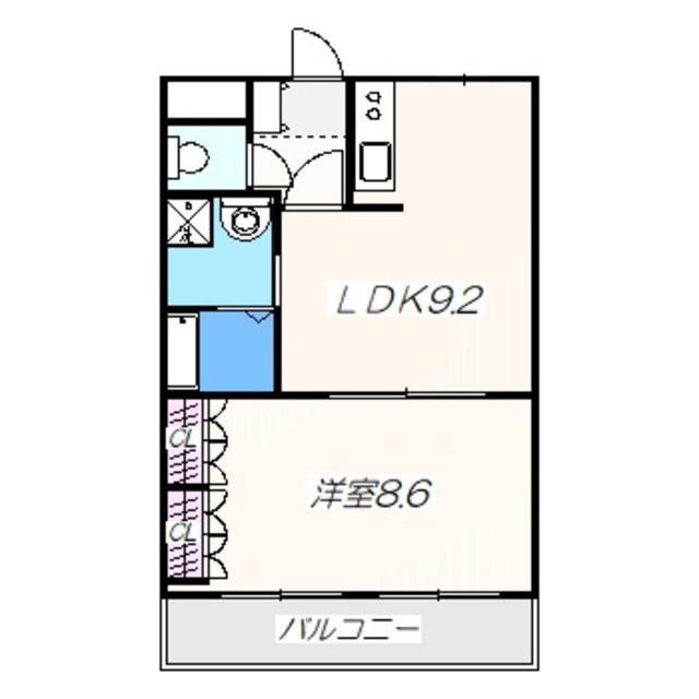 LIVELY HEIM(1LDK/1階)の間取り写真