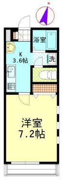 ステージMSJ(1K/1階)の間取り写真