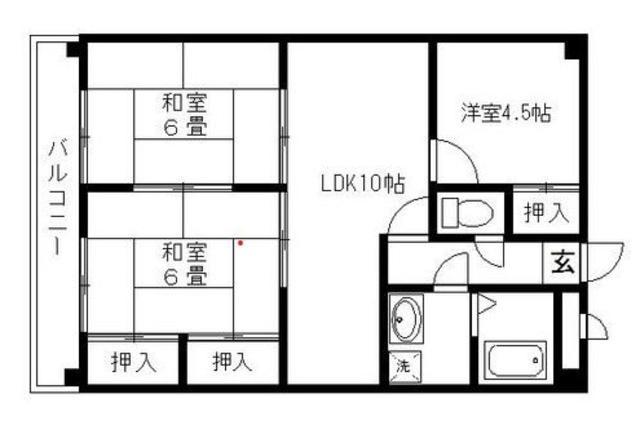 ノアーズアーク平成館(3LDK/6階)の間取り写真