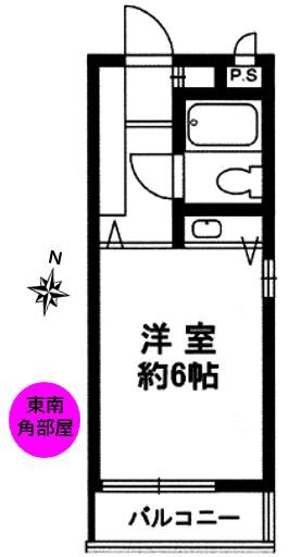 NEOダイキョー甲子園口(ワンルーム/3階)の間取り写真