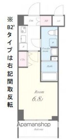 AGILIA千川駅前(1K/6階)の間取り写真