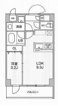 ドゥーエ曳舟(1LDK/1階)の間取り写真