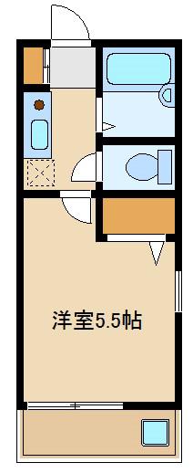 グロワールNERIMA(1K/1階)の間取り写真