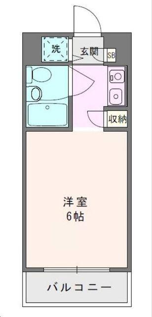 ウィンベルソロ鶴川第1(1K/2階)の間取り写真