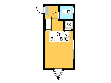 ハイツジュンⅡ(1K/1階)の間取り写真
