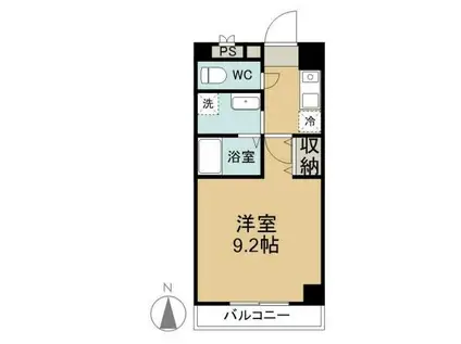 ニューレジデンス・コスモ(1K/4階)の間取り写真