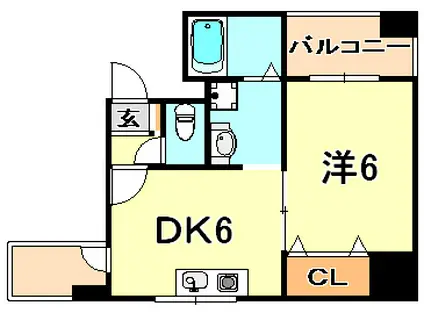 アトリエYAYOI(1DK/3階)の間取り写真