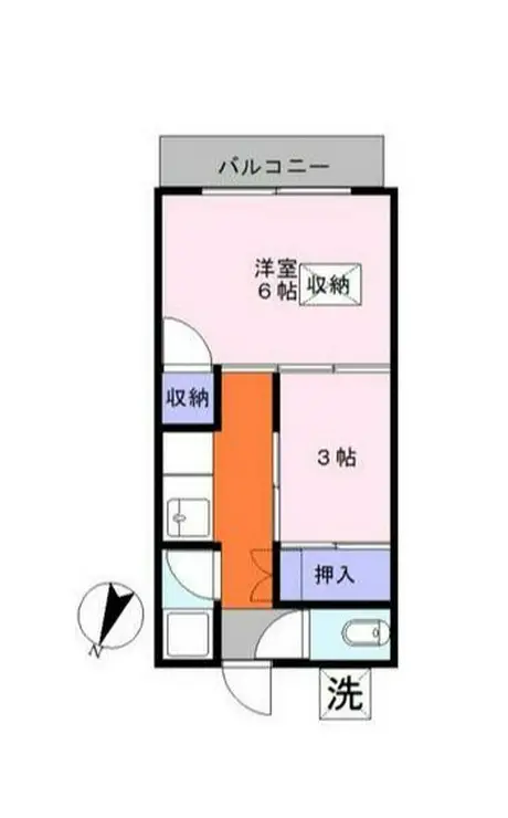 コーポ正和 2階階 間取り