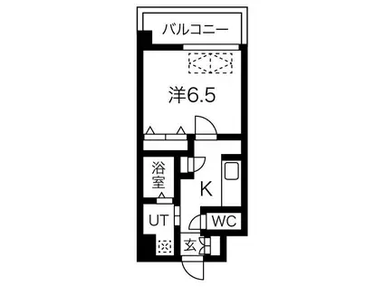 スプランディッド新大阪DUE(1K/2階)の間取り写真