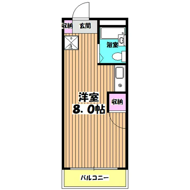 ビレッジオーク八王子 3階階 間取り