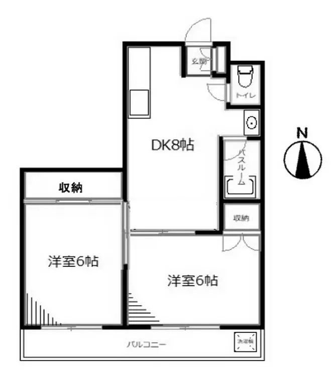 ニュー天沼マンション 3階階 間取り