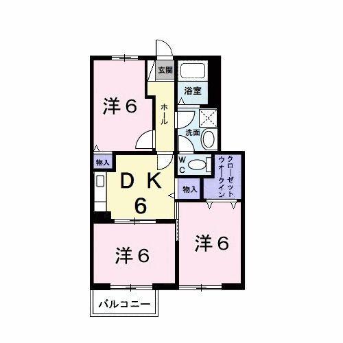 サンエステート(3DK/1階)の間取り写真