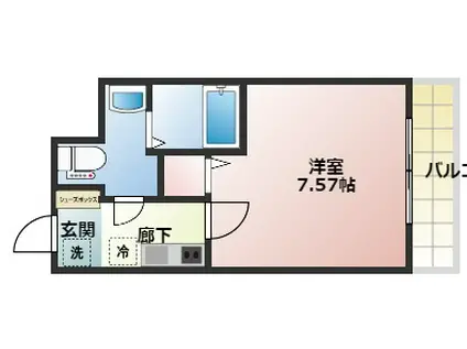 SERENITE日本橋SUD(1K/3階)の間取り写真