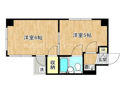 セゾンコトブキ(2K/3階)の間取り写真