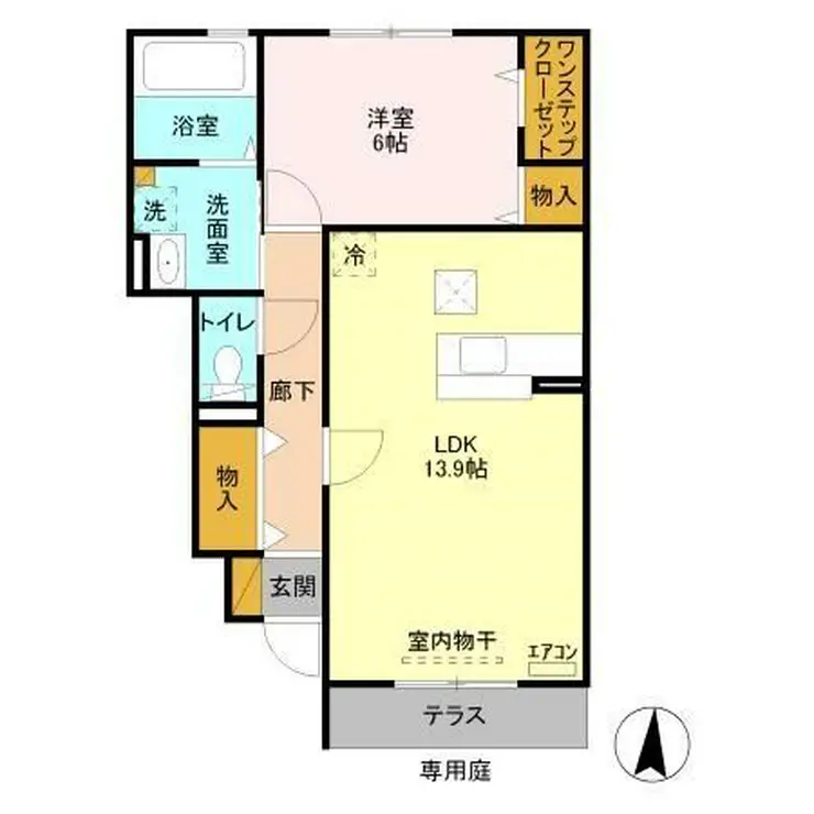 ハニービレッジIII 1階階 間取り