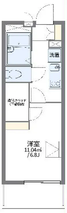 レオパレスメイローズ 2階階 間取り