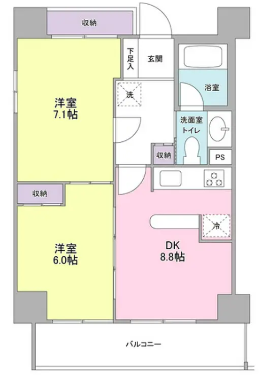 プロスペクト西巣鴨 4階階 間取り