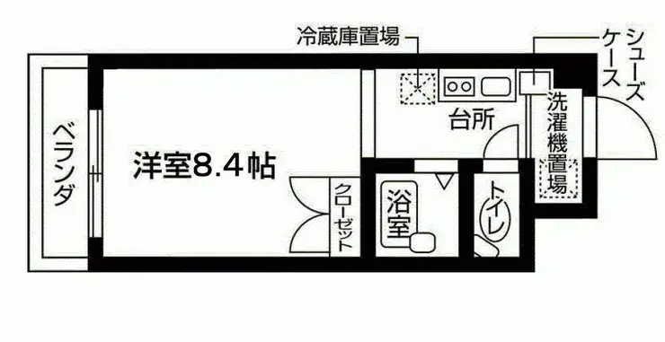 ハイム下北沢 1階階 間取り