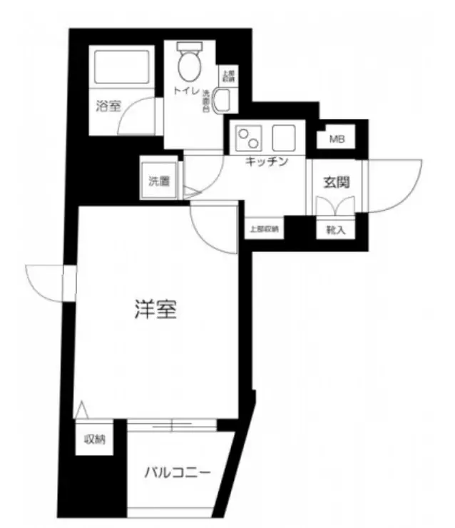 パレステュディオ六本木 7階階 間取り